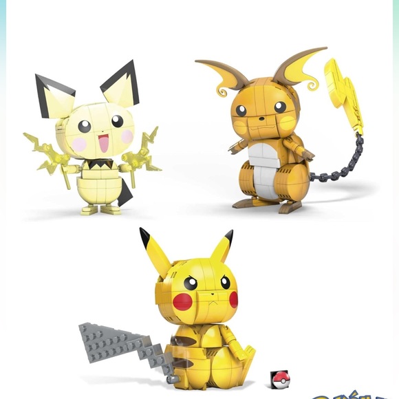 Brand new Mega Pokémon Build & Show Pikachu Evolution Trio building blocks - Picture 5 of 10